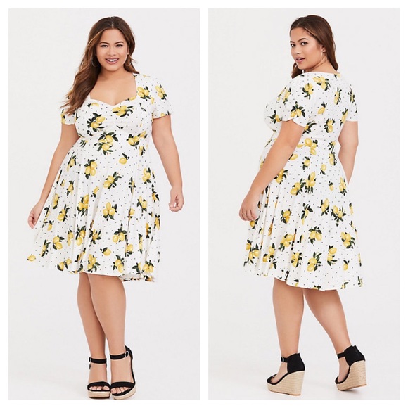 torrid lemon dress